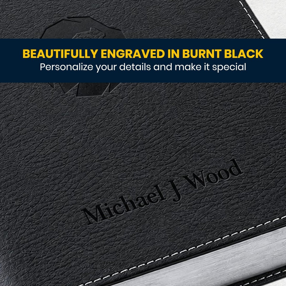 Custom Personalized Church Bible NLT Thinline Bible Extra Small Print | Black - Shepherds Shelf
