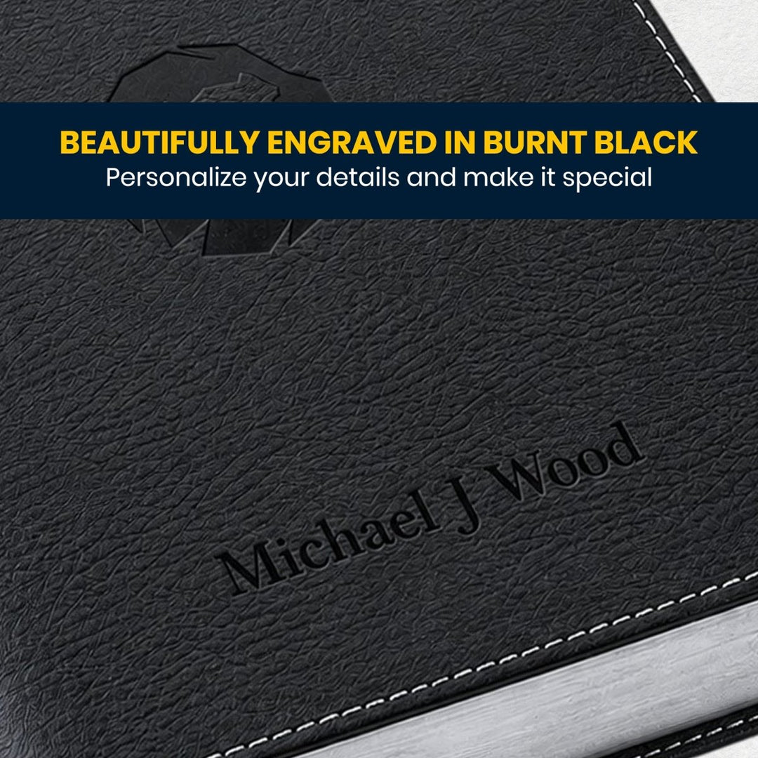 Custom Personalized Church Bible NLT Thinline Bible Extra Small Print | Black - Shepherds Shelf