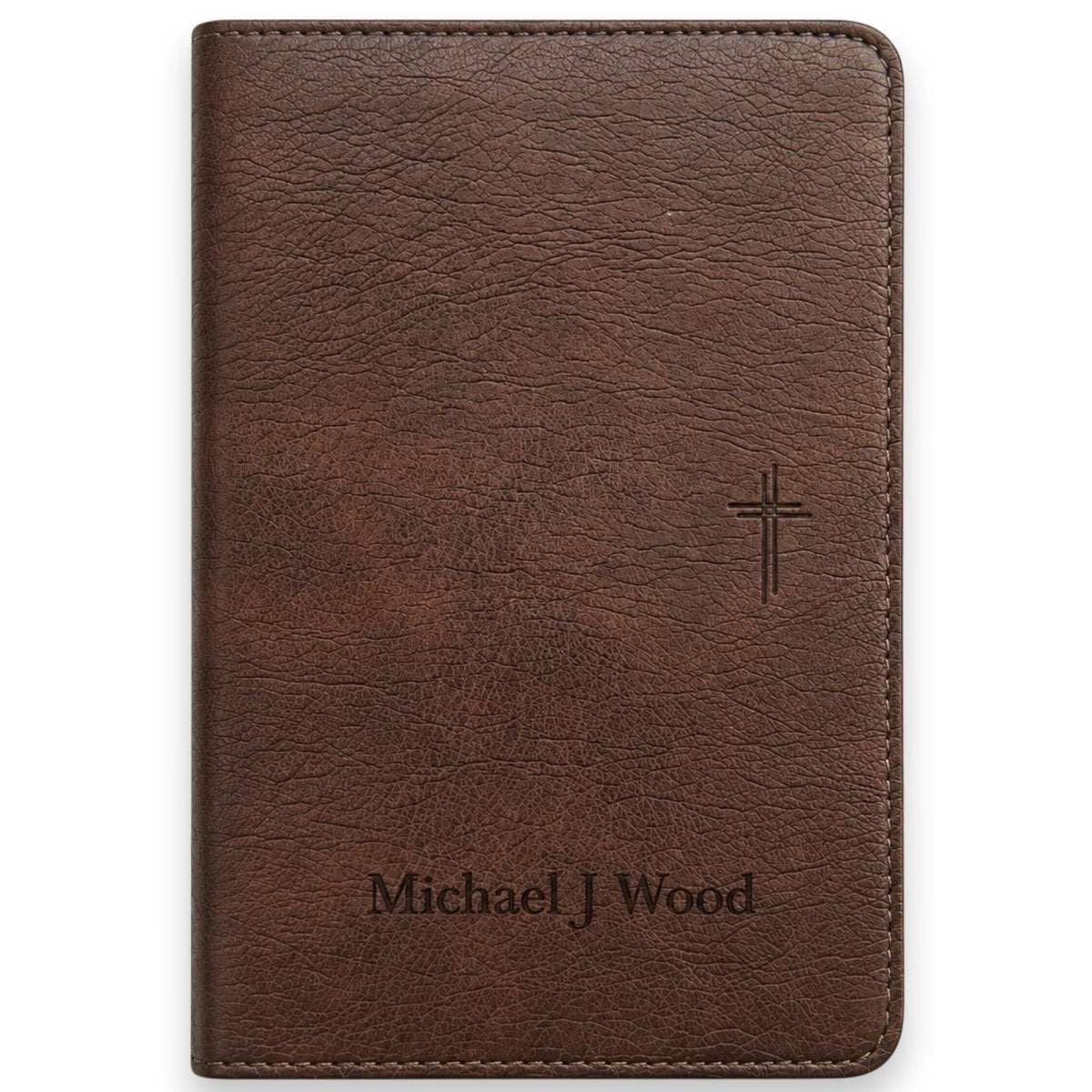 Custom Personalized Church Bible NLT Thinline Bible Extra Small Print | Brown - Shepherds Shelf