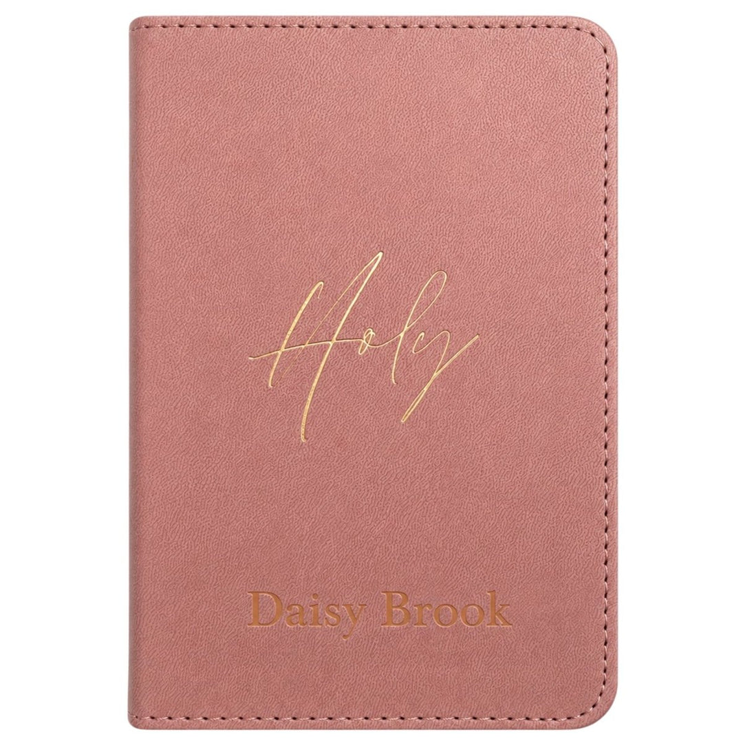 Custom Personalized Church Bible NLT Thinline Bible Extra Small Print | Pink - Shepherds Shelf