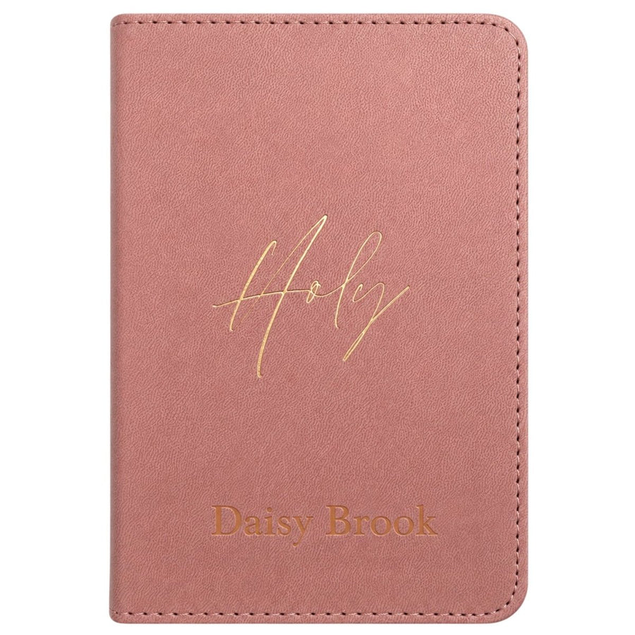 Custom Personalized Church Bible NLT Thinline Bible Extra Small Print | Pink - Shepherds Shelf