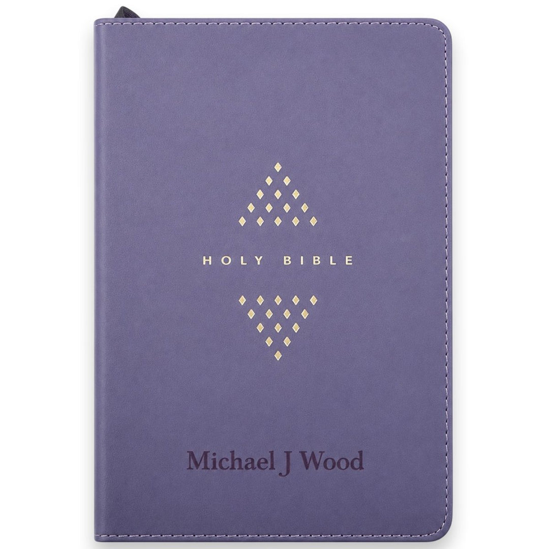 Custom Personalized Church Bible NLT Zipper Bible Large Print | Purple - Shepherds Shelf