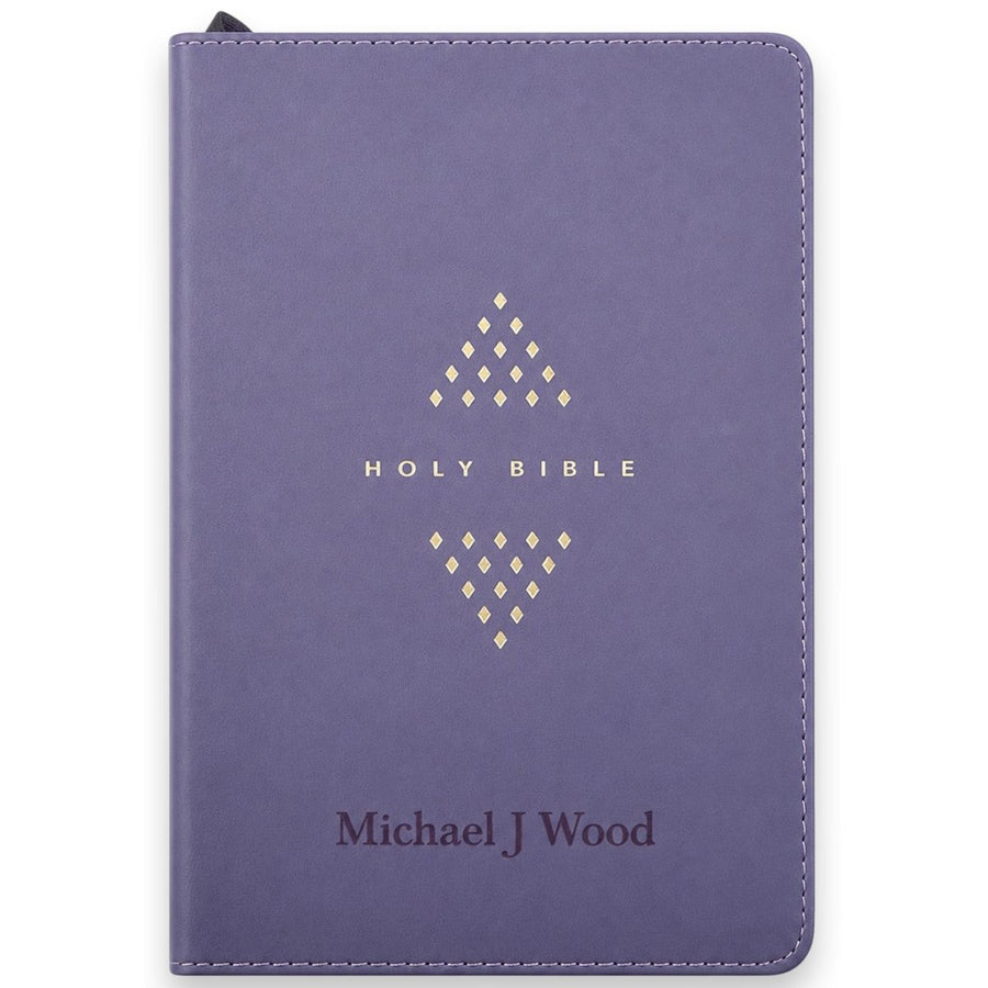 Custom Personalized Church Bible NLT Zipper Bible Large Print | Purple - Shepherds Shelf