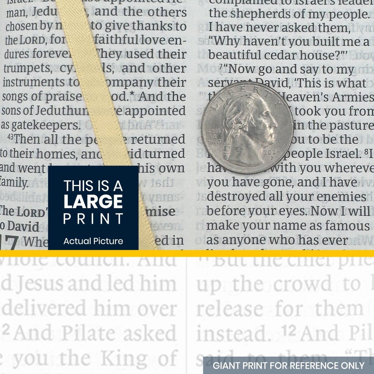 Custom Personalized Church Bible NLT Zipper Bible Large Print | Purple - Shepherds Shelf