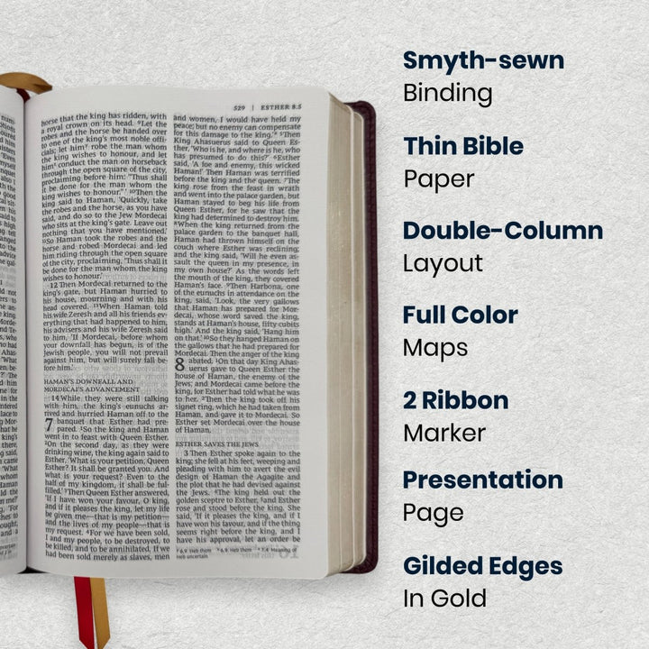 Custom Personalized Church Bible NRSV Catholic Bible Medium Print | Burgundy - Shepherds Shelf