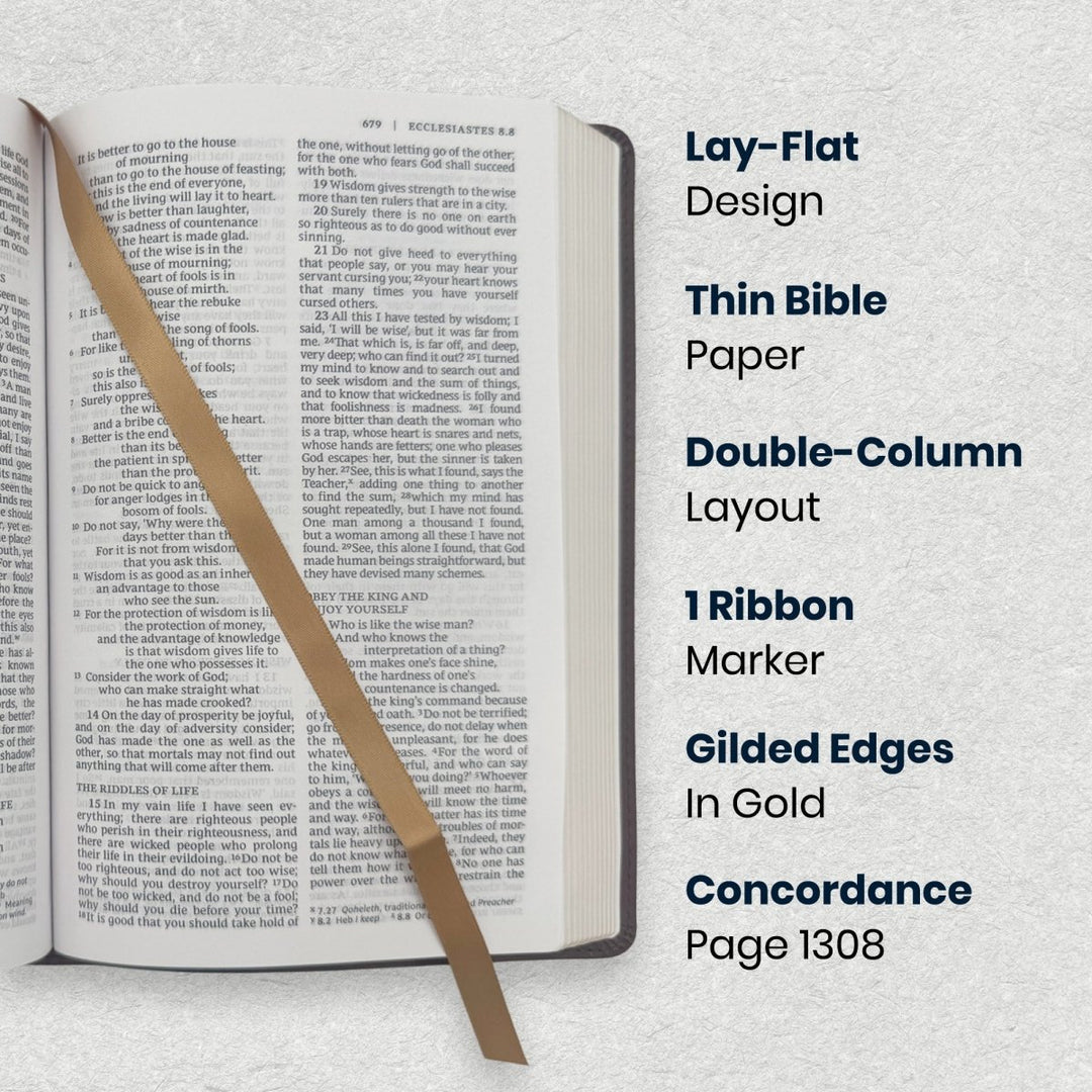 Custom Personalized Church Bible NRSV Gift Edition Bible Medium Print | Brown - Shepherds Shelf