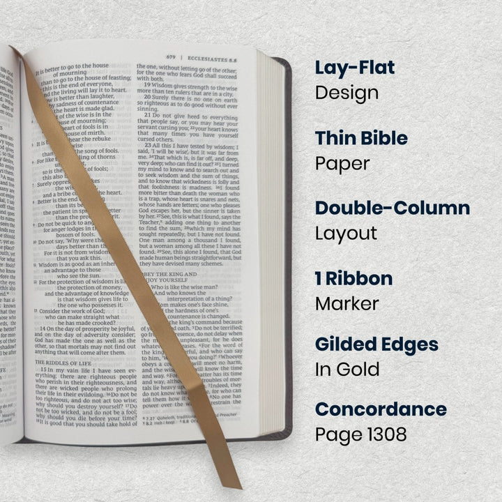 Custom Personalized Church Bible NRSV Gift Edition Bible Medium Print | Brown - Shepherds Shelf