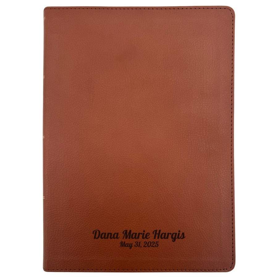 Custom Personalized Church Bible NRSVUE Bible with Apocrypha Large Print | Brown - Shepherds Shelf