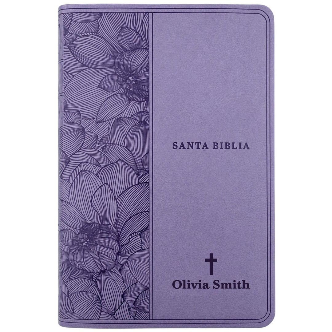 Custom Personalized Church Bible NTV Small Print | Purple - Shepherds Shelf