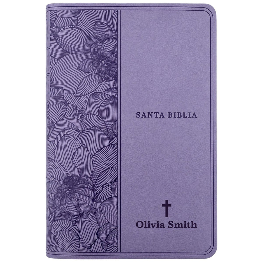 Custom Personalized Church Bible NTV Small Print | Purple - Shepherds Shelf