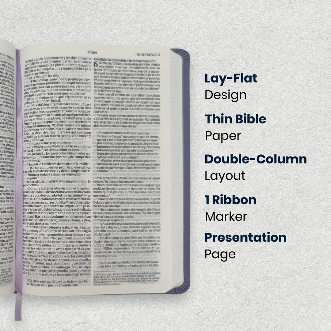 Custom Personalized Church Bible NTV Small Print | Purple - Shepherds Shelf