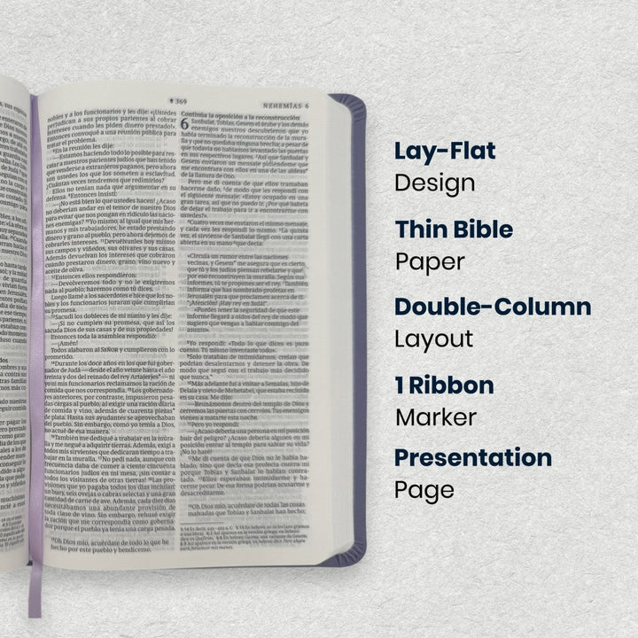 Custom Personalized Church Bible NTV Small Print | Purple - Shepherds Shelf
