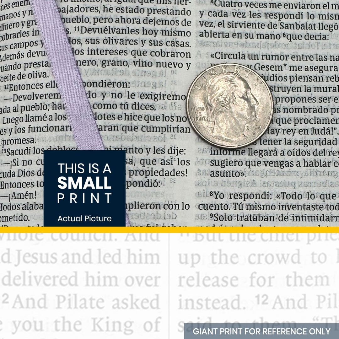Custom Personalized Church Bible NTV Small Print | Purple - Shepherds Shelf