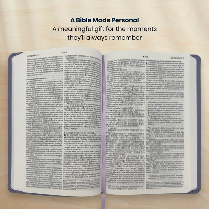 Custom Personalized Church Bible NTV Small Print | Purple - Shepherds Shelf