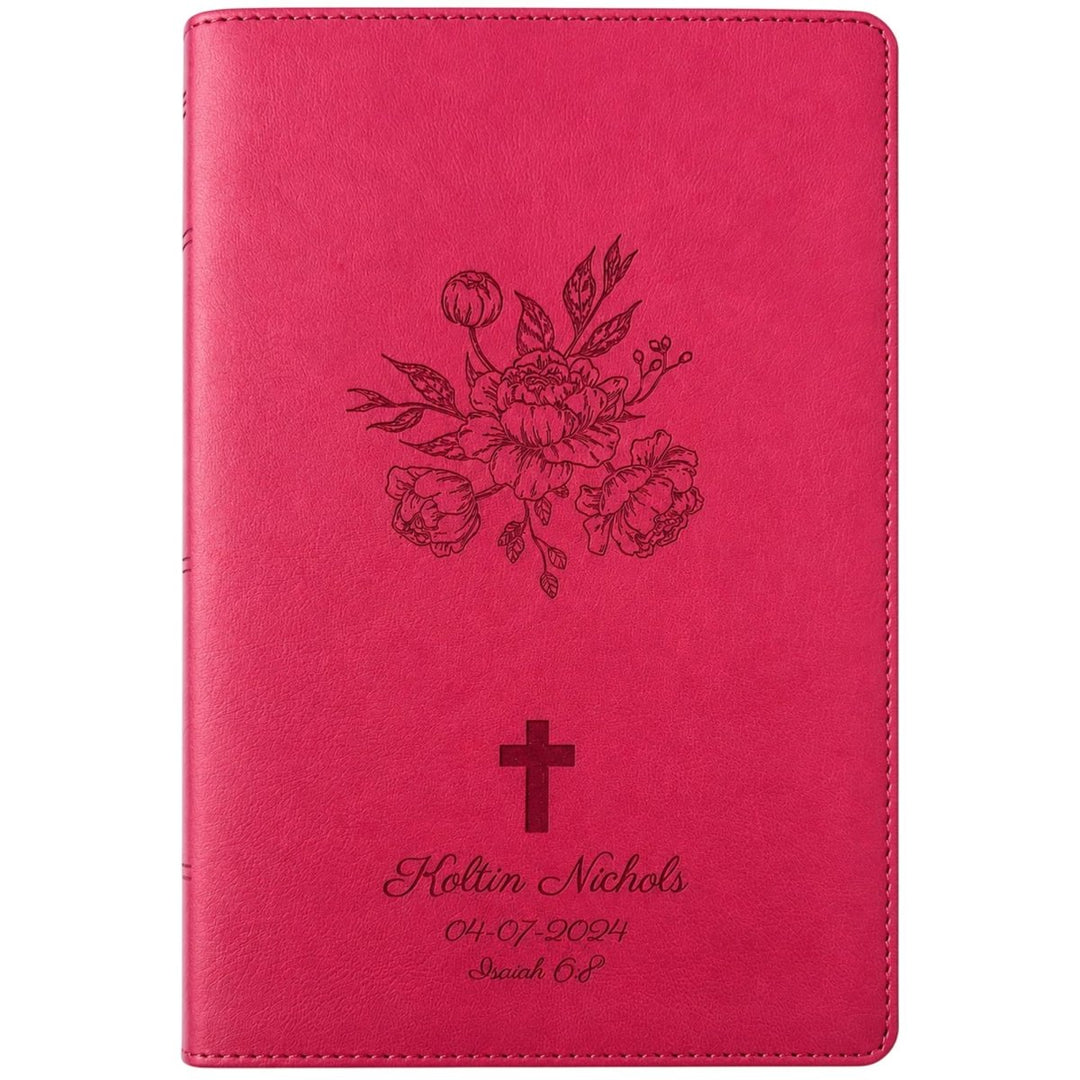 Custom Personalized Church Bible RVR60 Busy Mom's Bible Medium Print | Pink - Shepherds Shelf