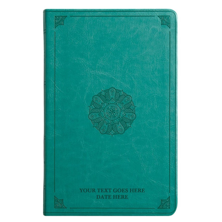 Custom Personalized ESV Bible | Large Print | Faux Leather Teal Cover | Shepherds Shelf - Shepherds Shelf