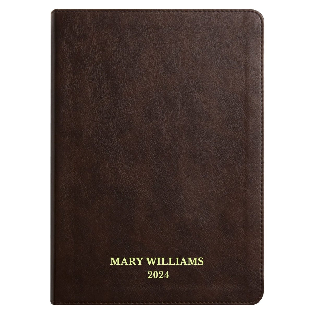 ESV Dark Brown Study Size Journaling Holy Bible Medium print