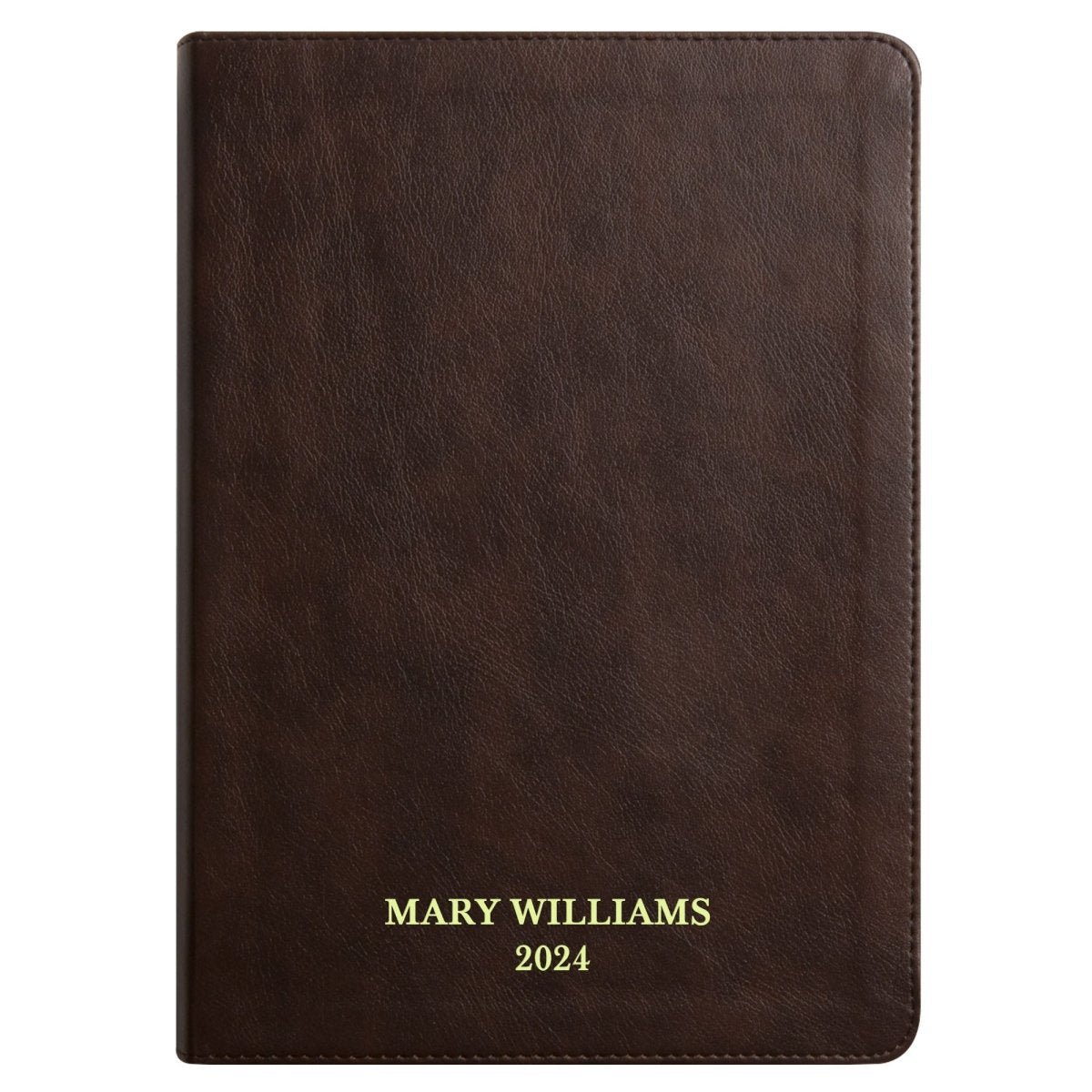 Custom Personalized ESV Journaling Bible | Dark Brown Faux Leather | Cream Colored Pages | Shepherds Shelf - Shepherds Shelf