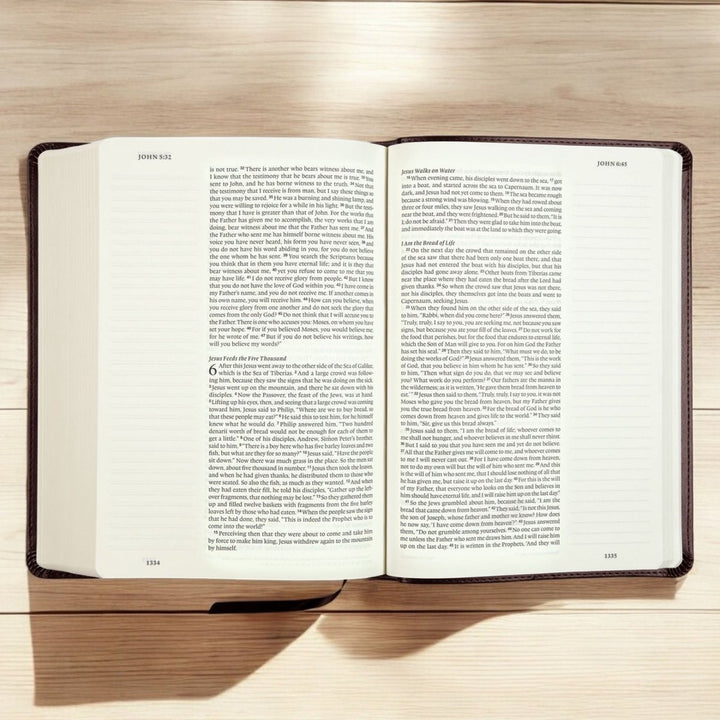 Custom Personalized ESV Journaling Bible | Dark Brown Faux Leather | Cream Colored Pages | Shepherds Shelf - Shepherds Shelf