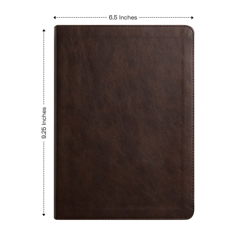 ESV Dark Brown Study Size Journaling Holy Bible Medium print