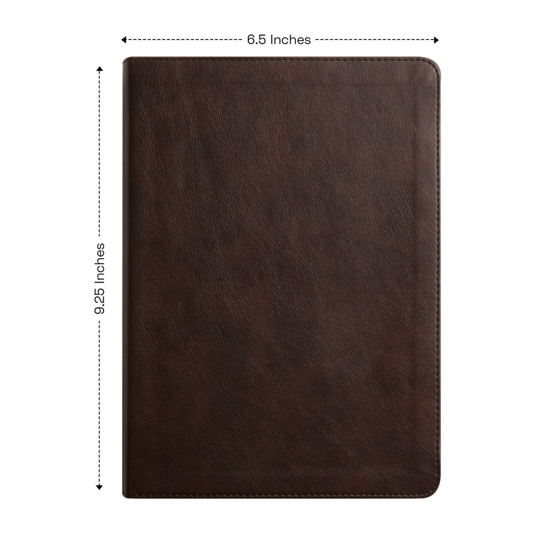 Custom Personalized ESV Journaling Bible | Dark Brown Faux Leather | Cream Colored Pages | Shepherds Shelf - Shepherds Shelf