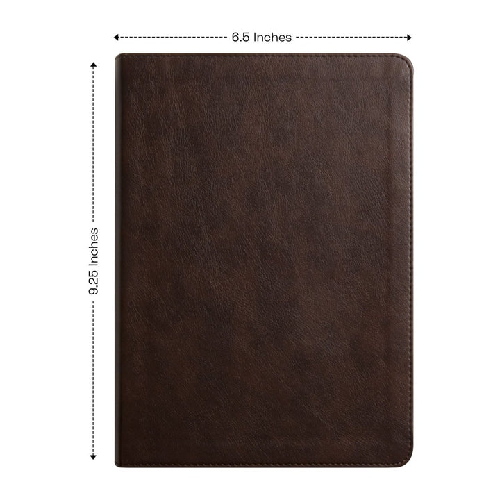 Custom Personalized ESV Journaling Bible | Dark Brown Faux Leather | Cream Colored Pages | Shepherds Shelf - Shepherds Shelf