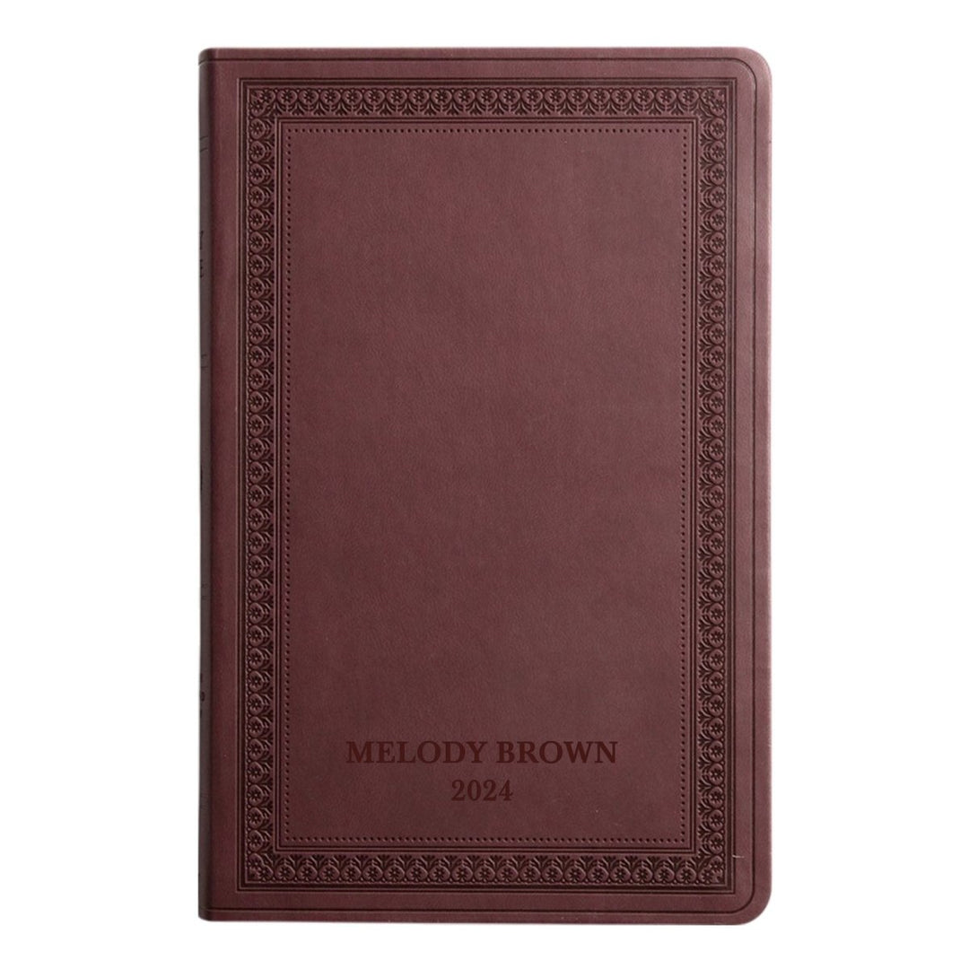 Custom Personalized ESV Large Print Bible | Purple Plum Faux Leather | Shepherds Shelf - Shepherds Shelf