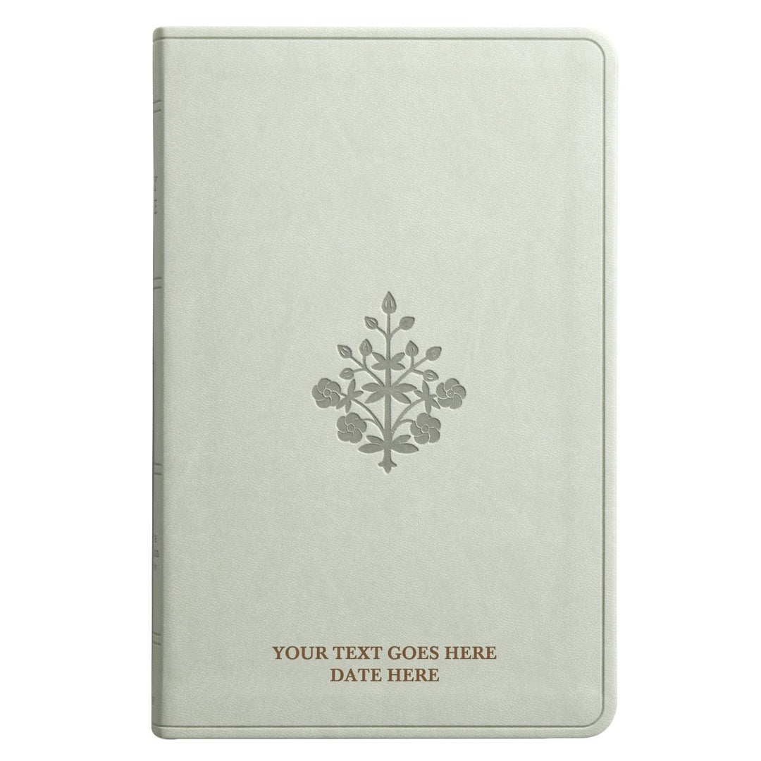 Custom Personalized ESV Large Print Bible | Stone Gray Faux Leather | Shepherds Shelf - Shepherds Shelf
