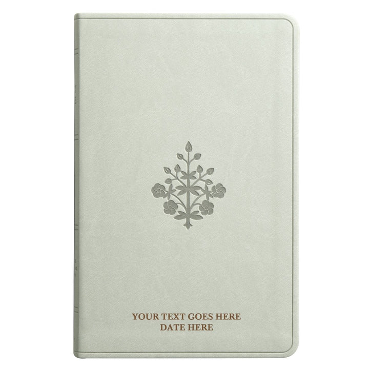 Custom Personalized ESV Large Print Bible | Stone Gray Faux Leather | Shepherds Shelf - Shepherds Shelf