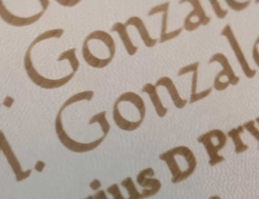 Actual personalization sample for this Bible