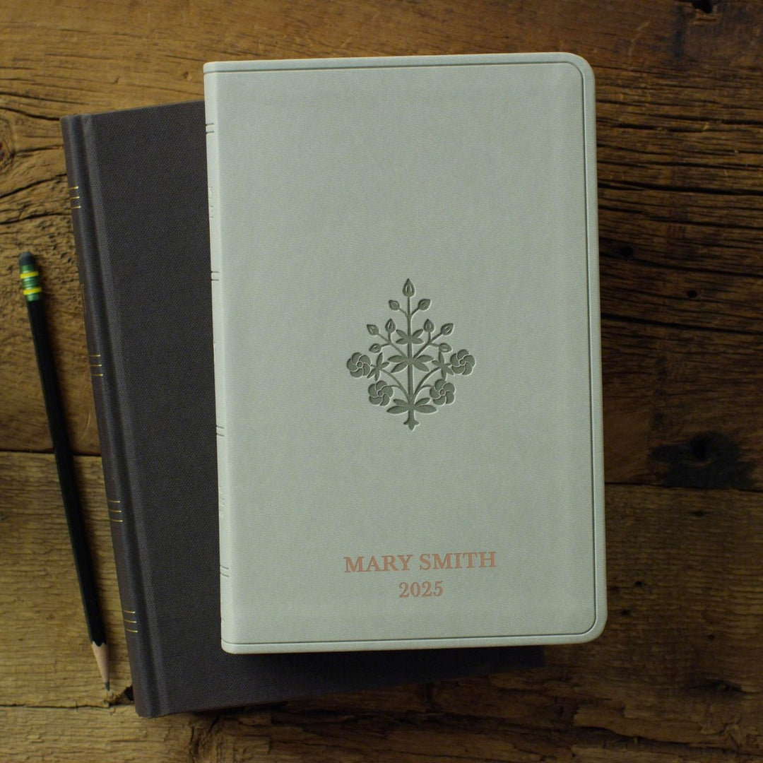 Custom Personalized ESV Large Print Bible | Stone Gray Faux Leather | Shepherds Shelf - Shepherds Shelf