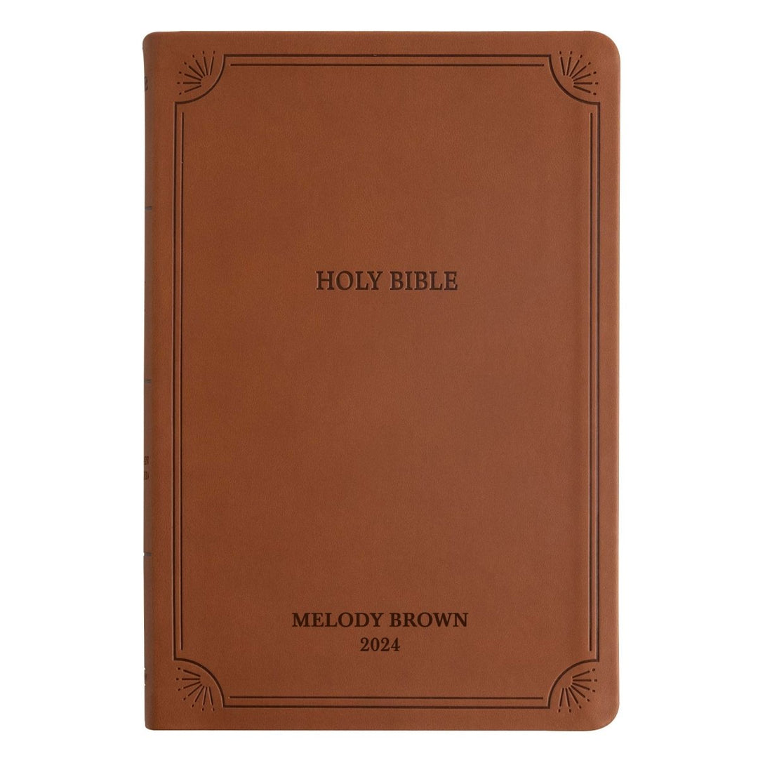 Custom Personalized NASB 2020 Bible | Large Text | Faux Leather Brown | Shepherds Shelf - Shepherds Shelf