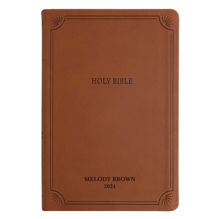 Custom Personalized NASB 2020 Bible | Large Text | Faux Leather Brown | Shepherds Shelf - Shepherds Shelf