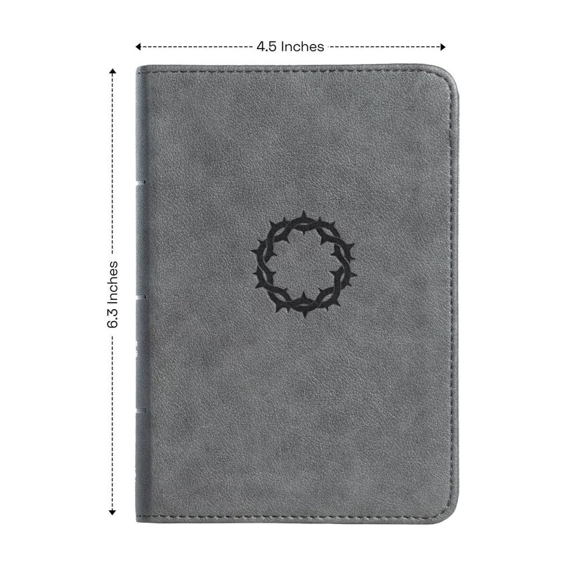 CSB Gray Compact Size Holy Bible Small Print