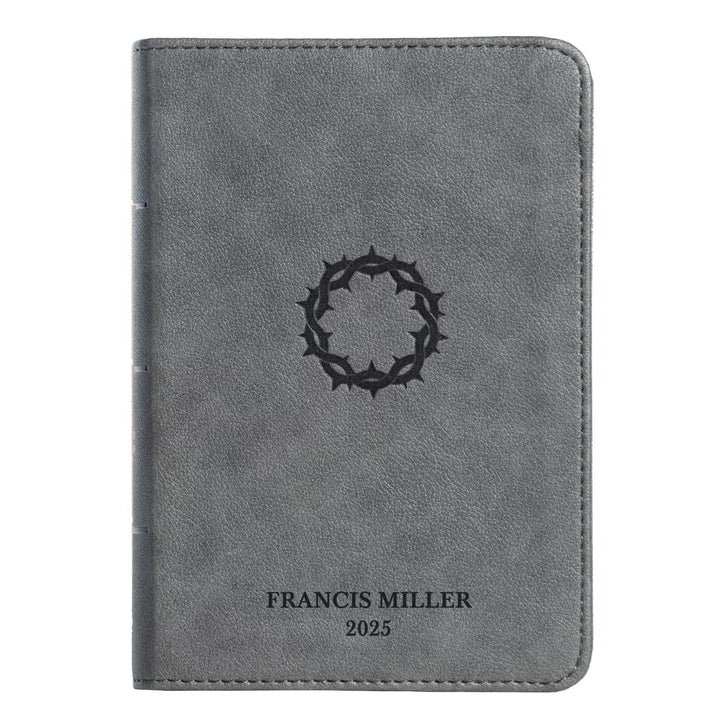 Custom Personalized Small CSB Holy Bible | Compact Faux Leather | Small Text | Gray | Shepherds Shelf - Shepherds Shelf