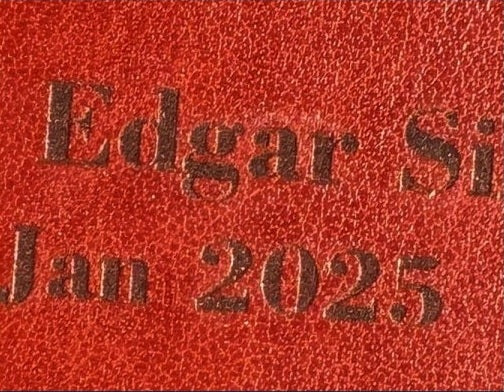 Actual personalization sample for this Bible