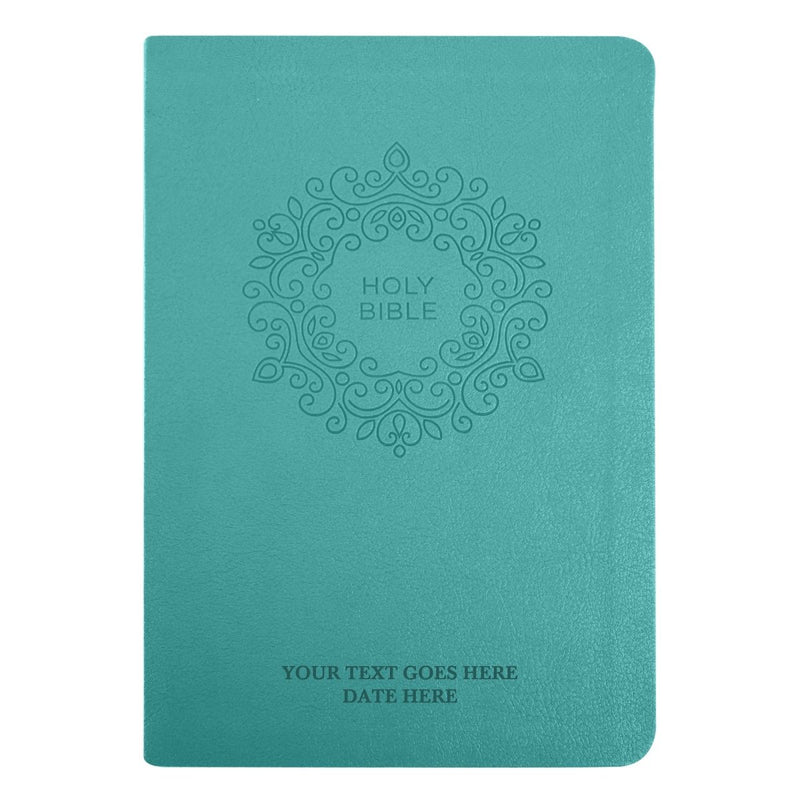 NKJV Teal Compact Size Holy Bible Extra Small Print