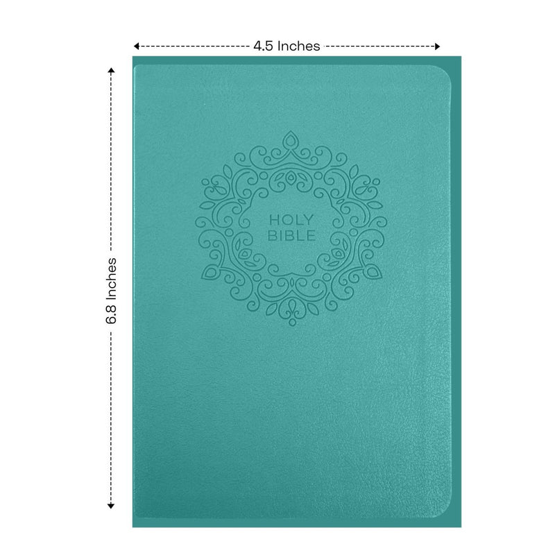 NKJV Teal Compact Size Holy Bible Extra Small Print