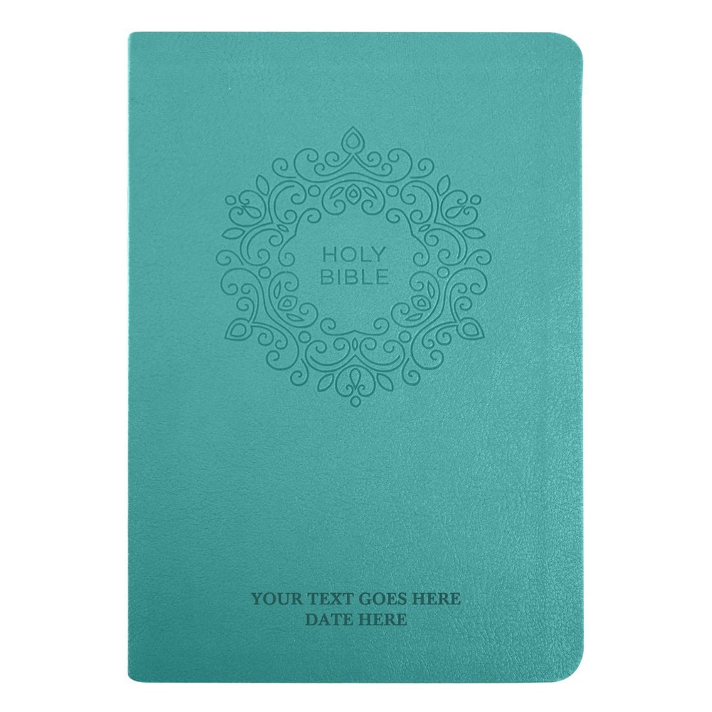 NKJV Teal Compact Size Holy Bible Extra Small Print