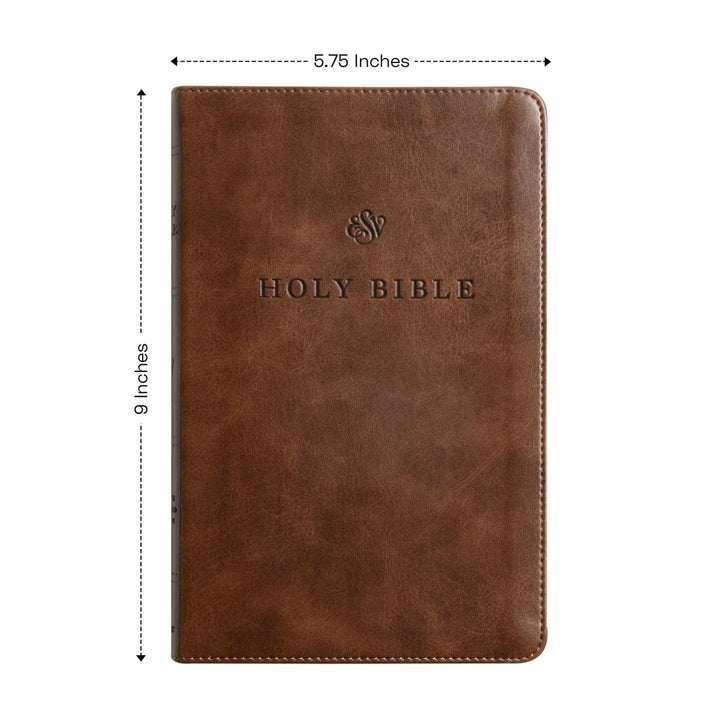 Custom Premium Church Bible Version Faux Leather Premium Church Bible with Lay Flat Design, Brown | Shepherds Shelf - Shepherds Shelf