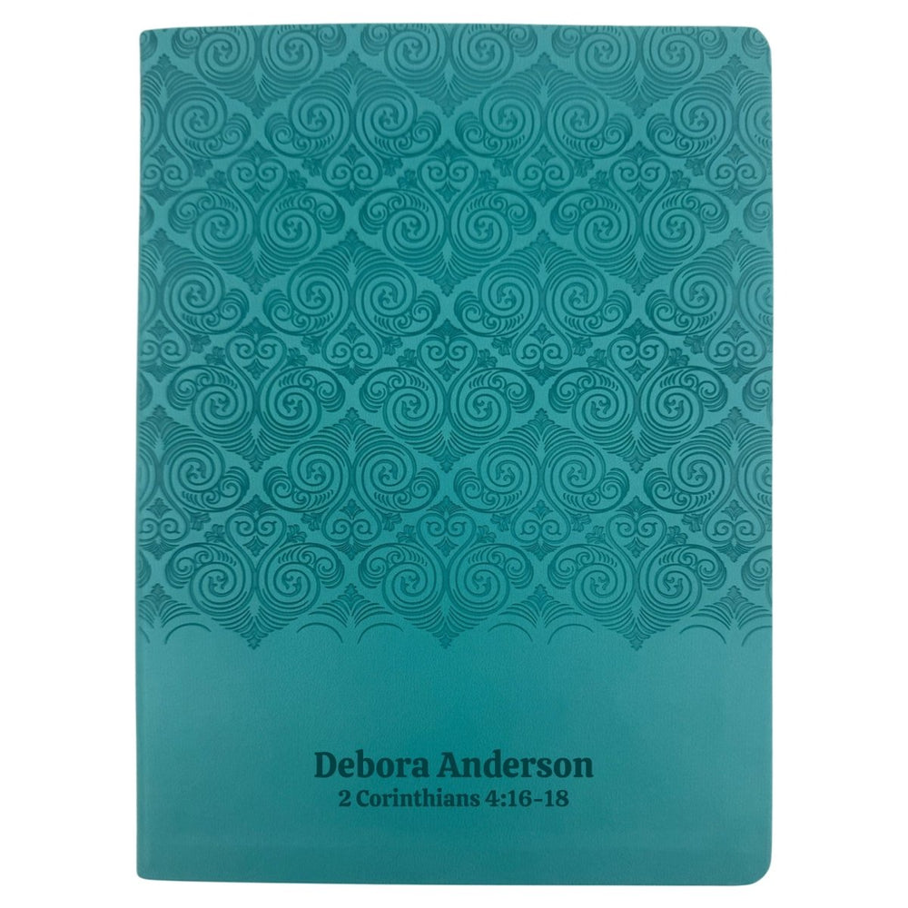 Custom Super Giant Print NIV Holy Bible Red Letter Teal Bible | Faux Leather | Giant Print