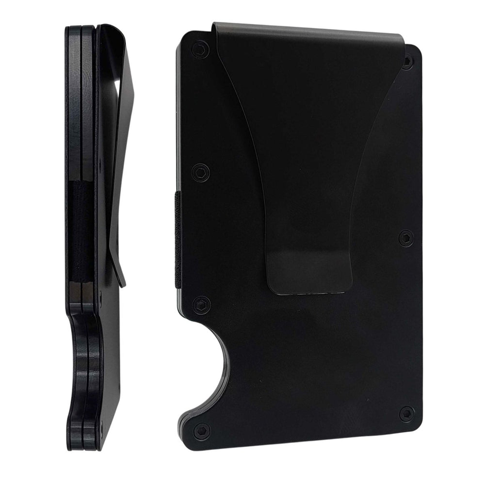 Custom Thin Metal Wallet Proverbs with 13:22 | Children's Inheritance | Black - Shepherds Shelf