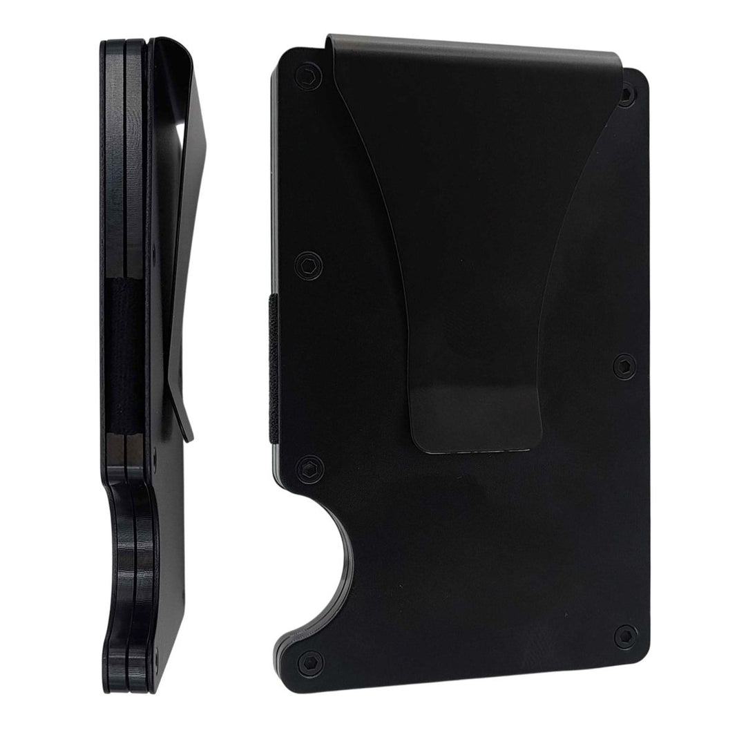 Custom Thin Metal Wallet Proverbs with 13:22 | Children's Inheritance | Black - Shepherds Shelf