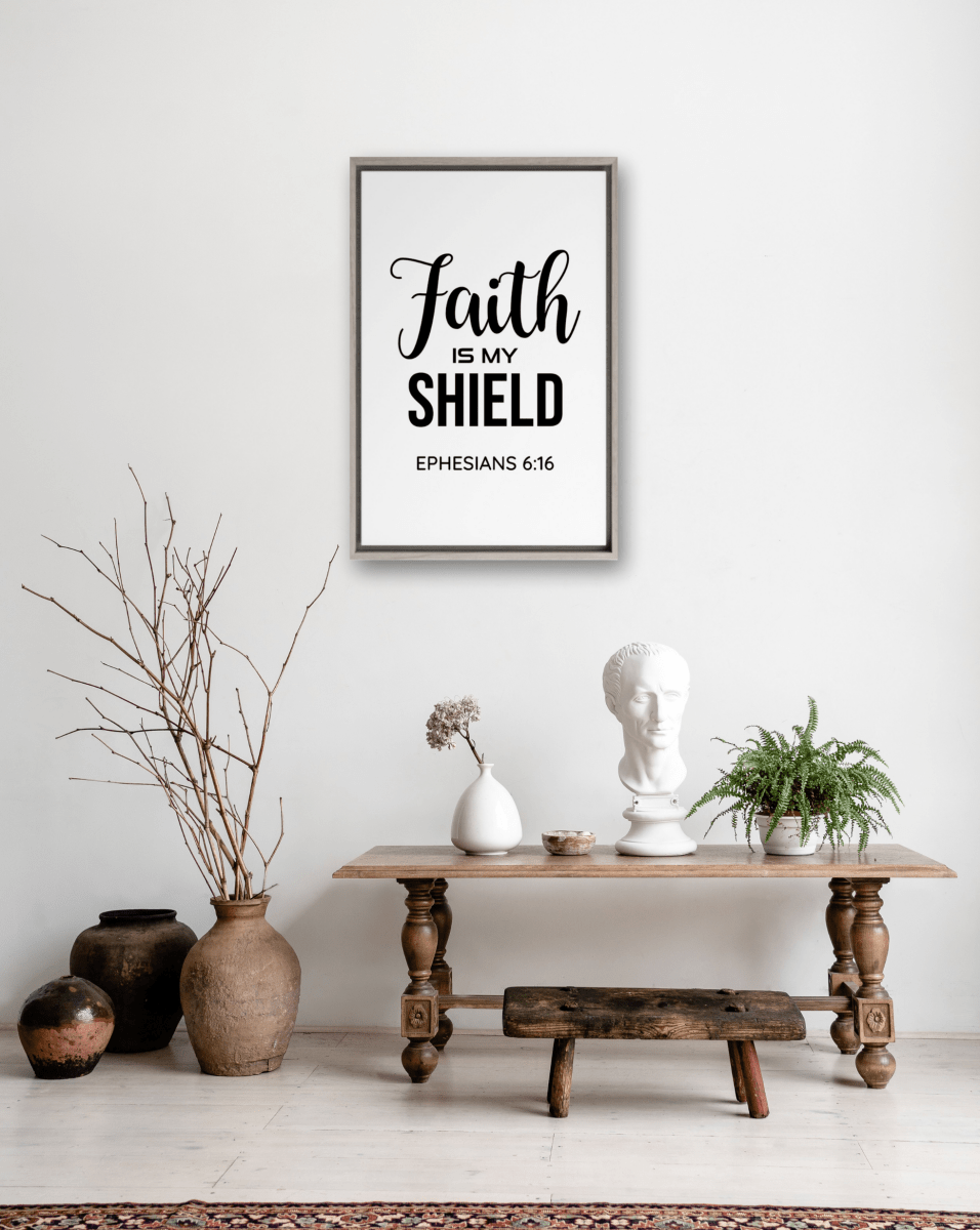 EPHESIANS 6:16 Canvas 12" x 8" - Shepherds Shelf