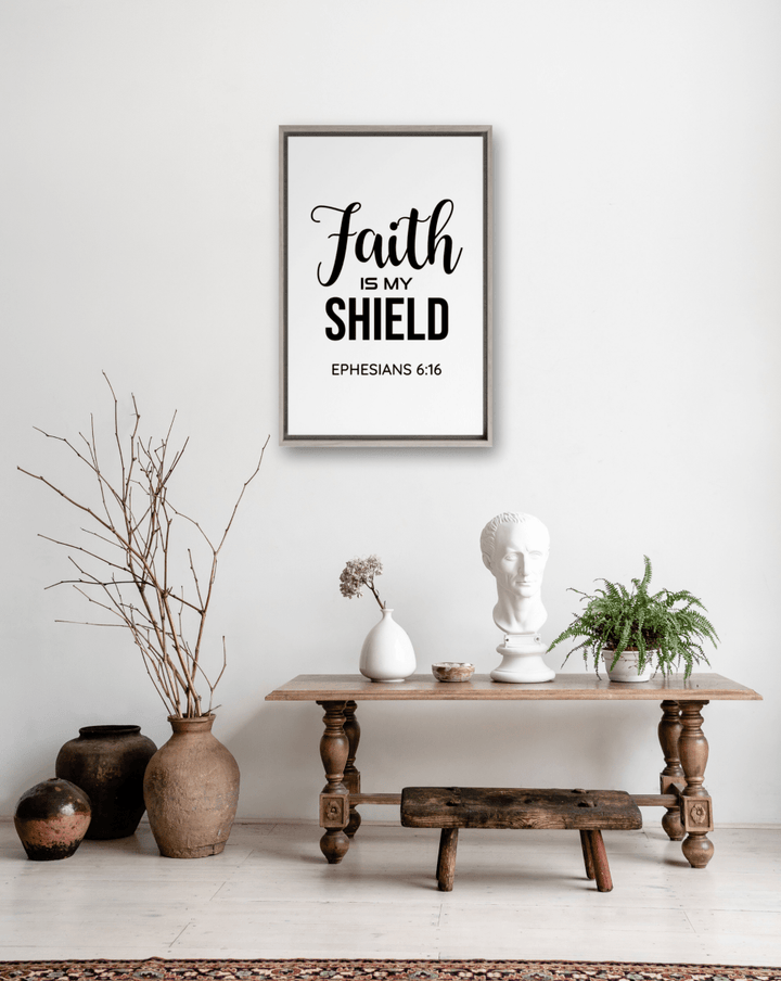 EPHESIANS 6:16 Canvas 12" x 8" - Shepherds Shelf