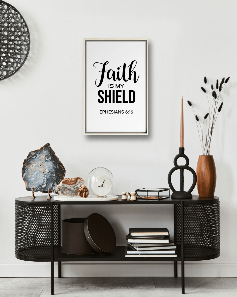 EPHESIANS 6:16 Canvas 12" x 8" - Shepherds Shelf