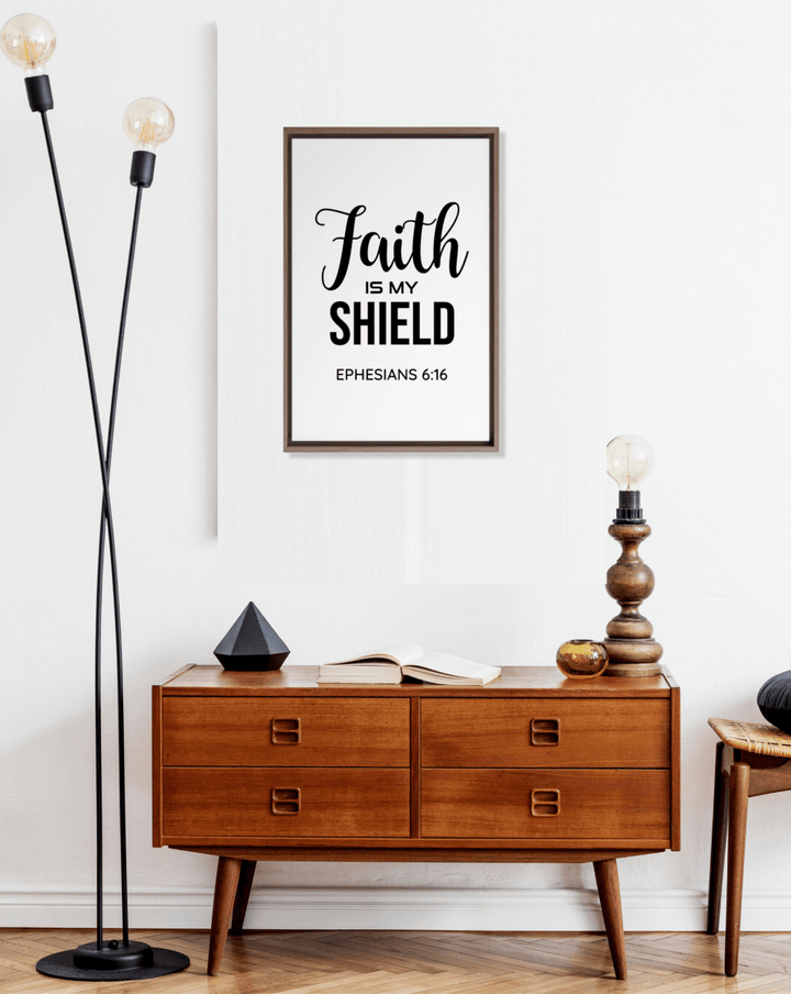 EPHESIANS 6:16 Canvas 12" x 8" - Shepherds Shelf