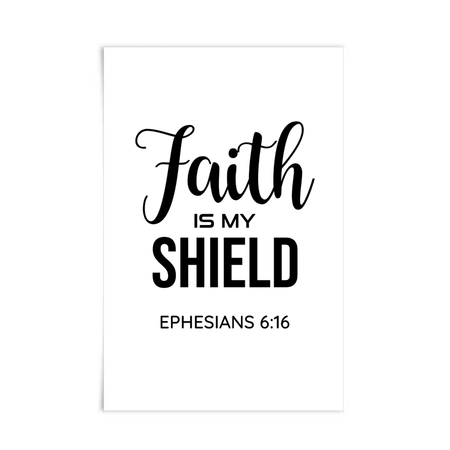 Ephesians 6:16 Scripture Poster - Shepherds Shelf