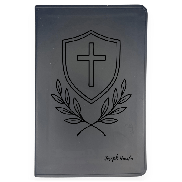 ESV Black Standard Size Thinline Holy Bible Large Print | Armor of God - Shepherds Shelf