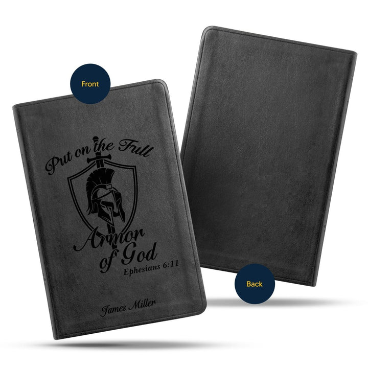 ESV Black Standard Size Thinline Holy Bible Large Print | Armor of God - Shepherds Shelf
